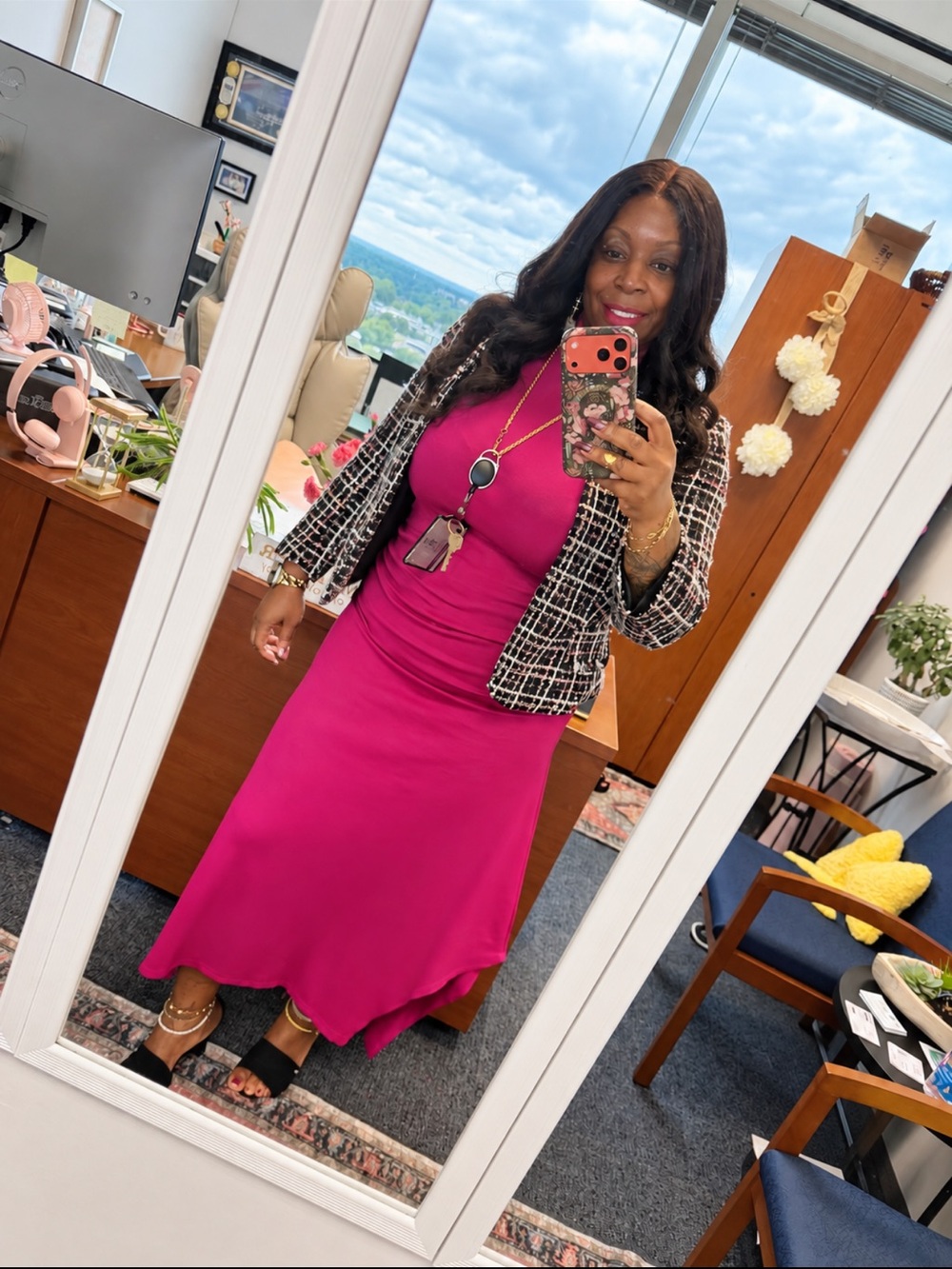 Anne Klein Pink Tweed Blazer 💕